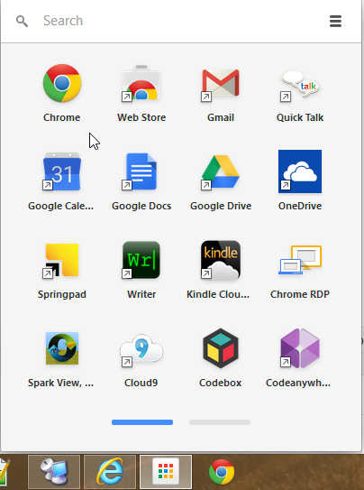 Installing Google Chrome App Launcher
