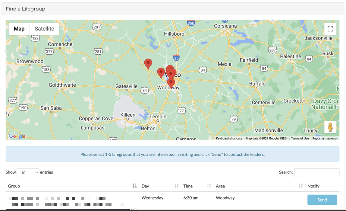 Antioch Group Finder